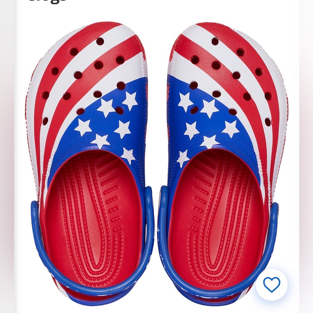 Crocs- UNISEX- J4- Classic, Patriotic, American flag, USA - Picture 10 of 11